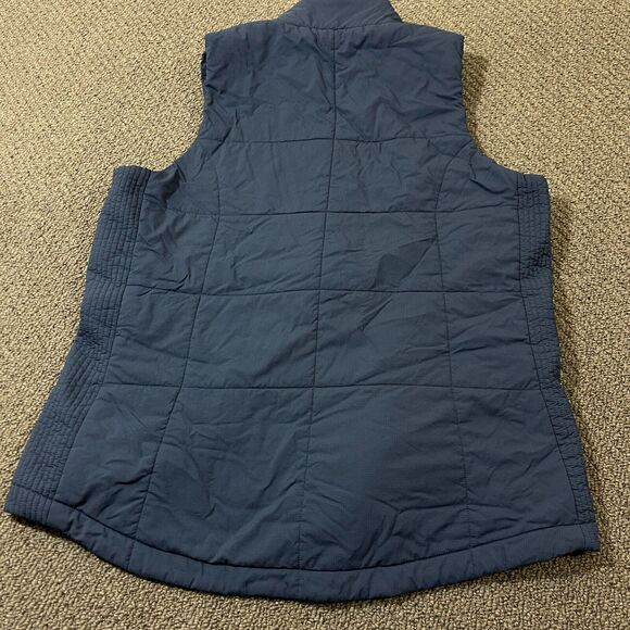 Peter Millar Vest Womens Size Large Navy Nylon Puffer Jacket Hi Neck Full Zip - Picture 2 of 8